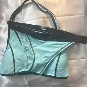 Juicy Couture Sport Mint Green/Black Trim Bikini Set (Size Small)